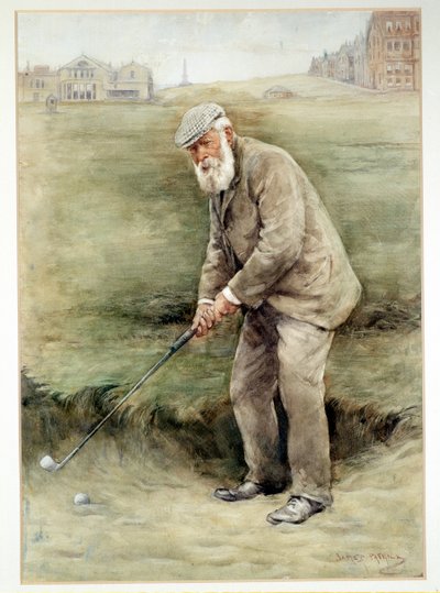 Tom Morris senior, britisk golfspiller, portræt, c1910 af Unbekannt