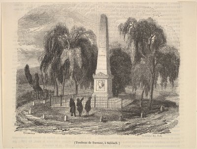 Turennes grav i Salsbach, 1835-78. af Unbekannt