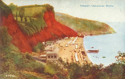 Torquay, Oddicombe Beach, slutningen af det 19.-begyndelsen af det 20. århundrede. af Unbekannt