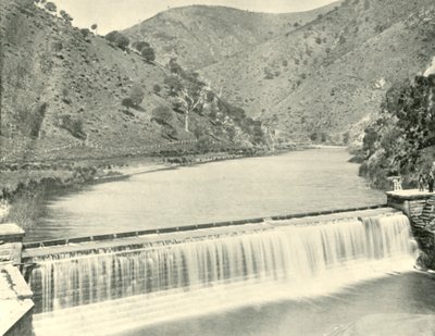 Torrens Weir, Adelaide, 1901. af Unbekannt