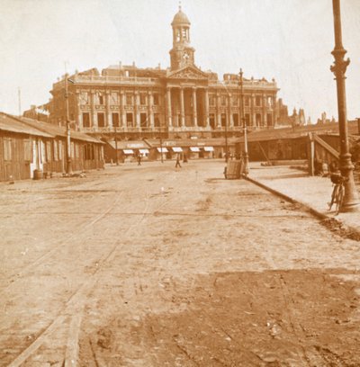 Rådhus og hovedplads, Cambrai, Nordfrankrig, c1914-c1918. af Unbekannt