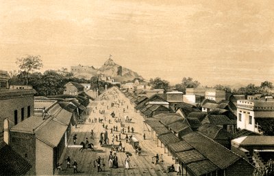 By og fort Trichinopoly, Indien, 1847 af Unbekannt
