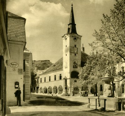 Rådhus, Gumpoldskirchen, Mödling, Nedre Østrig, c1935. af Unbekannt