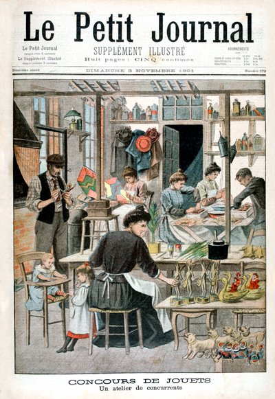 Legetøjskonkurrence: Konkurrentens værksted, 1901 af Unbekannt