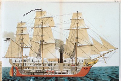 Overgangsskib, 1886 af Unbekannt