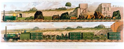 Rejser på Liverpool og Manchester Railway, 1831 af Unbekannt
