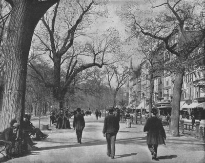 Tremont Street and The Common, Boston, USA, c1900. af Unbekannt