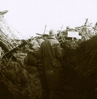 Skyttegrave, Cornille, Frankrig, c1914-c1918 af Unbekannt