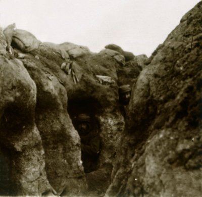 Skyttegrave, c1914-c1918 af Unbekannt