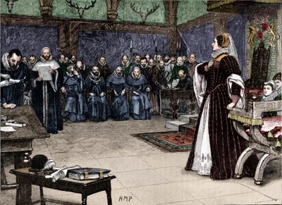 Retssag mod Mary Queen of Scots i Fotheringhay Castle, 1586 1905 af Unbekannt
