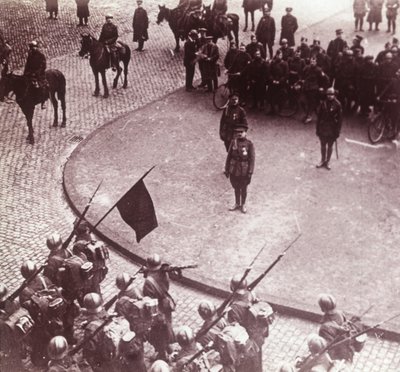 Tropper marcherer, Aachen, Tyskland, c1914-c1918 af Unbekannt