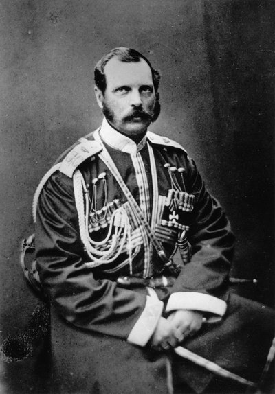 Zar Alexander II af Rusland, 1863 af Unbekannt