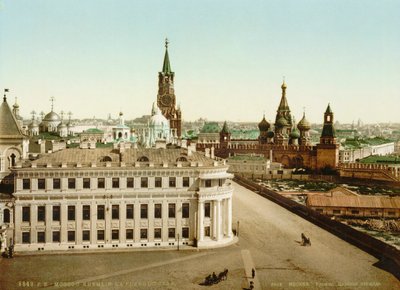 Tsarpladsen i Kreml i Moskva, Rusland, 1890