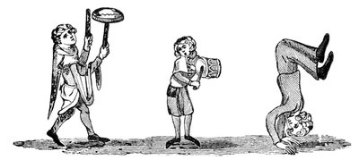 Tumbling med musikere, 1300-tallet, 1833 af Unbekannt