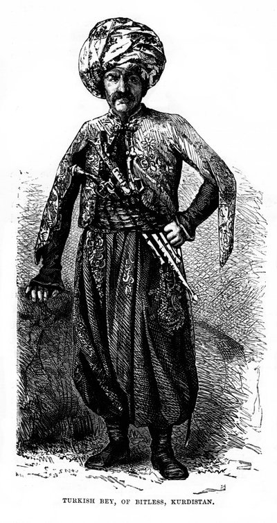 Tyrkisk Bey, af Bitless, Kurdistan, 1800-tallet af Unbekannt