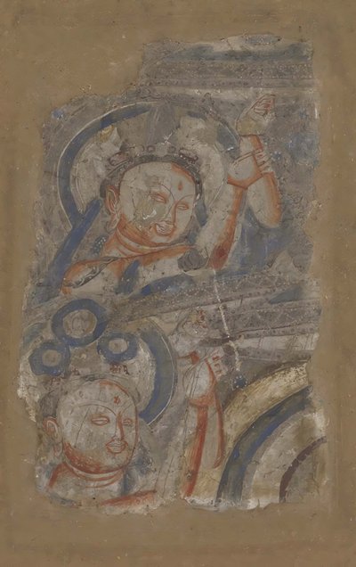 To Bodhisattvaer, ca. 6.-7. århundrede. af Unbekannt
