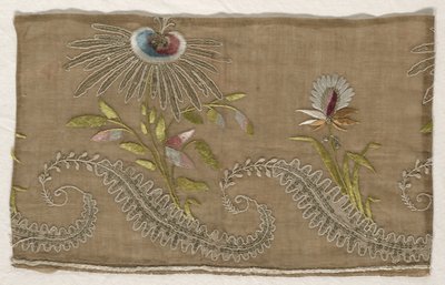 To fragmenter af broderi, 1700-tallet. af Unbekannt