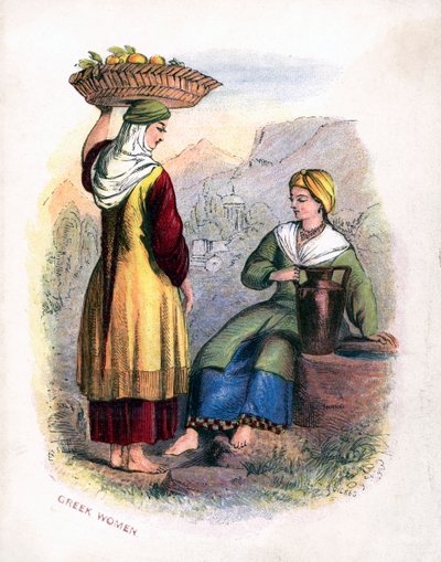 To græske kvinder, c1809 af Unbekannt