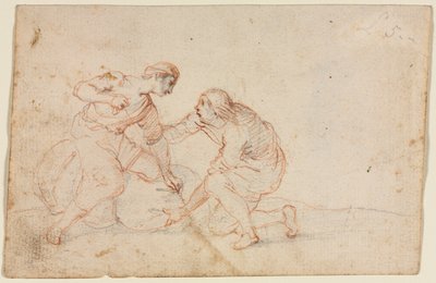 To mænd binder et bundt, 1600-tallet. af Unbekannt