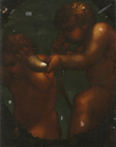 To Putti, 1700-tallet. af Unbekannt