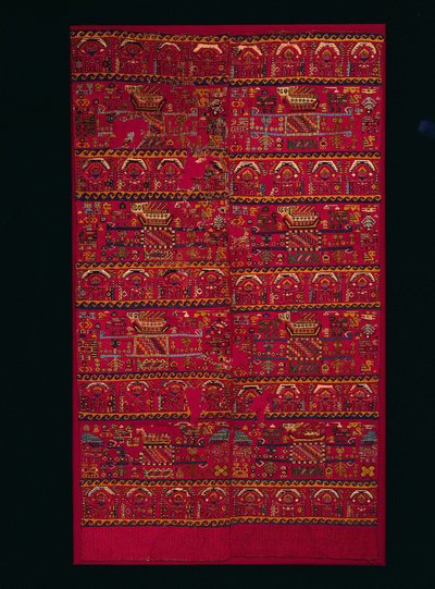 To tapestry-vævede panelfragmenter, 1000-1460