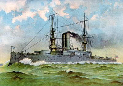 USS Alabama, amerikansk slagskib, 1898 af Unbekannt