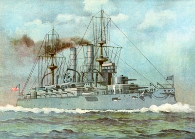 USS Kearsarge, amerikansk slagskib, 1898 af Unbekannt