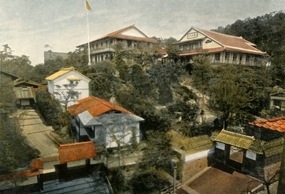Un Hotel A Kioto, Hotel i Kyoto, 1900. af Unbekannt