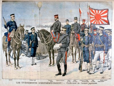 Uniformer fra den japanske hær, Manchuriet, 1904 af Unbekannt
