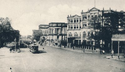 United Services Club, Chowringhee Road, Calcutta, begyndelsen af det 20. århundrede. af Unbekannt