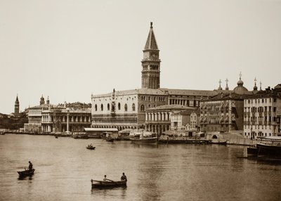 Uden titel 99, ca. 1890. [Dogepaladset og Canal Grande, Venedig]. af Unbekannt