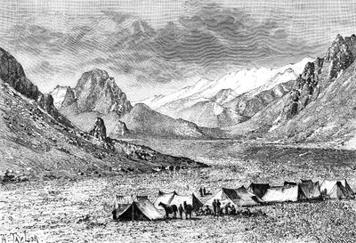 Øvre Kara-Kash-dalen, c1890 af Unbekannt