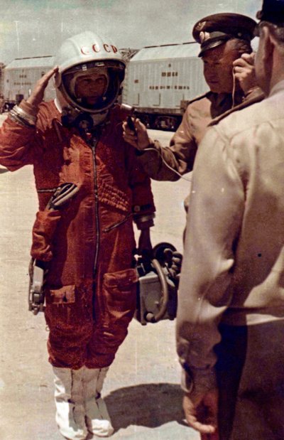 Valentina Tereshkova, russisk kosmonaut, Baikonur Cosmodrome, USSR, 16. juni 1963 af Unbekannt