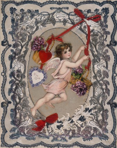 Valentinskort, 1800-tallet af Unbekannt