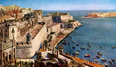 Valletta, Malta, omkring 1930