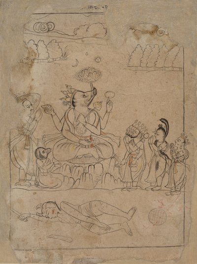 Varaha Triumphant, slutningen af det 18. århundrede. af Unbekannt