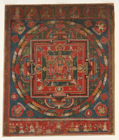 Vasudhara Mandala, dateret til 1777 Samvat 897. af Unbekannt