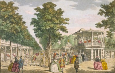 Vauxhall Gardens, Lambeth, 1700-tallet af Unbekannt