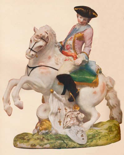 Vauxhall porcelænsfigur, sandsynligvis forestillende Ferdinand, hertug af Brunswick, c1755-60. af Unbekannt