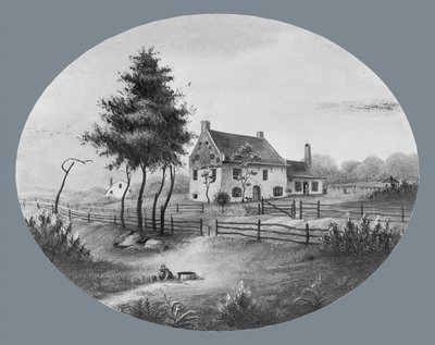 Vechte House i Gowannus, Brooklyn, New York, 1865. af Unbekannt