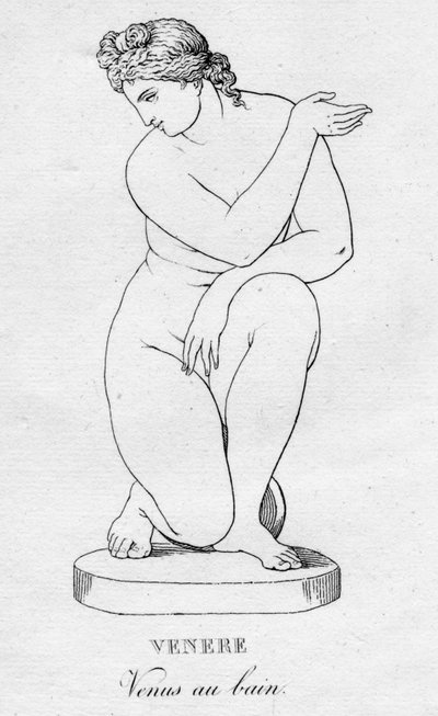 Venere Venus ved badet, c1850 af Unbekannt
