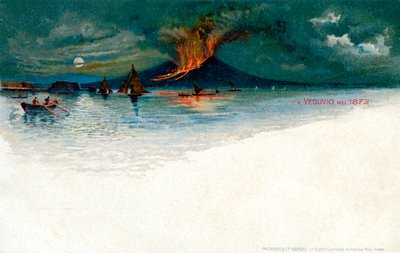 Vesuv i 1872 af Unbekannt