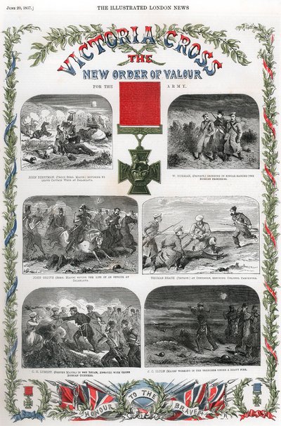 Victoria Cross, britisk pris for tapperhed, 1857 af Unbekannt