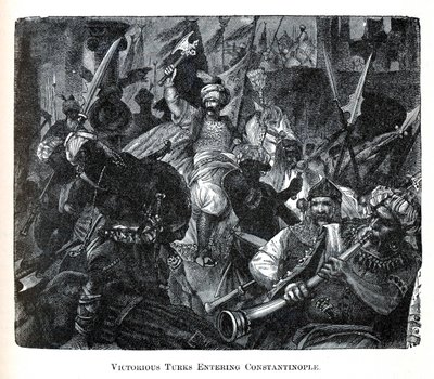 Sejrrige tyrkere på vej ind i Konstantinopel, 1882 af Unbekannt