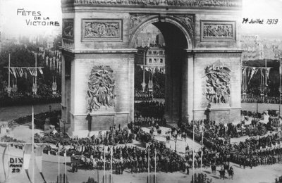 Sejrsparade, Paris, 14. juli 1919 af Unbekannt