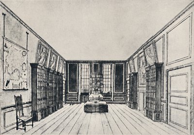 Udsigt mod Themsen i Samuel Pepyss Library, York Buildings, 1928 af Unbekannt