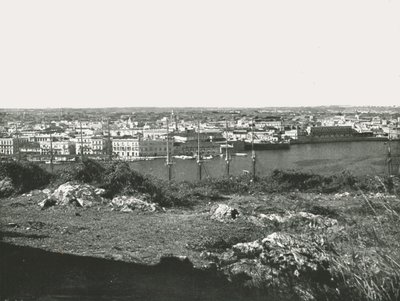 Udsigt over bugten, Havana, Cuba, 1895. af Unbekannt