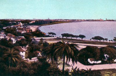 Udsigt fra Malabar Hill, Bombay, Indien, begyndelsen af det 20. århundrede af Unbekannt