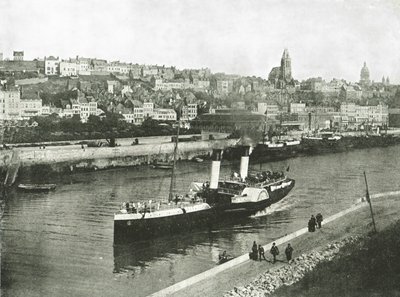Udsigt fra West Pier, Boulogne, Frankrig, 1895. af Unbekannt