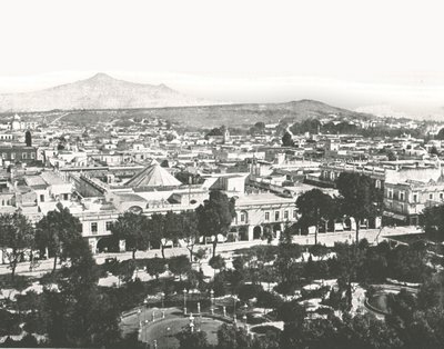 Udsigt fra katedralen, Puebla, Mexico, 1895. af Unbekannt